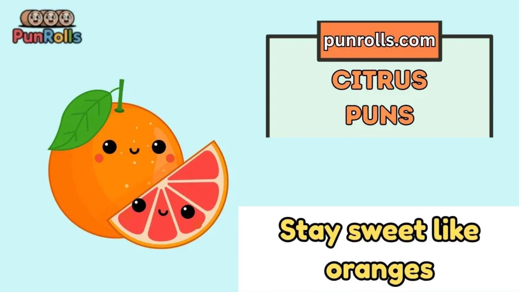 Cute citrus puns