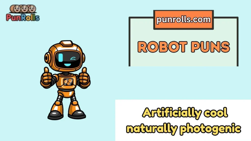 Robot puns for Instagram
