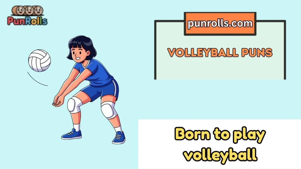 Volleyball pun captions